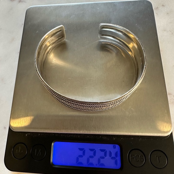 BA Suarti Sterling Silver Balinese Braided Cuff 925 Indonesia - Picture 7 of 7